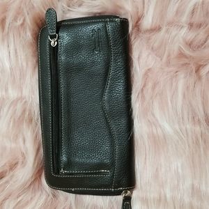 Tignanello black genuine leather wallet